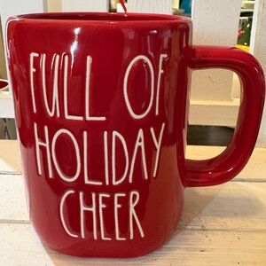 Rae Dunn Red “Full of Holiday Cheer”Mug